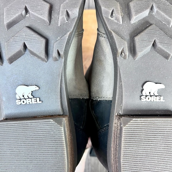 *Sorel | Emelie Leather Chelsea Boots in Taupe Size 7.5 - Picture 8 of 16